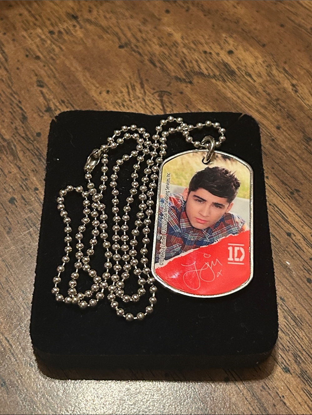 One Direction Dog Tag Necklace Memorabilia Zayn Malik